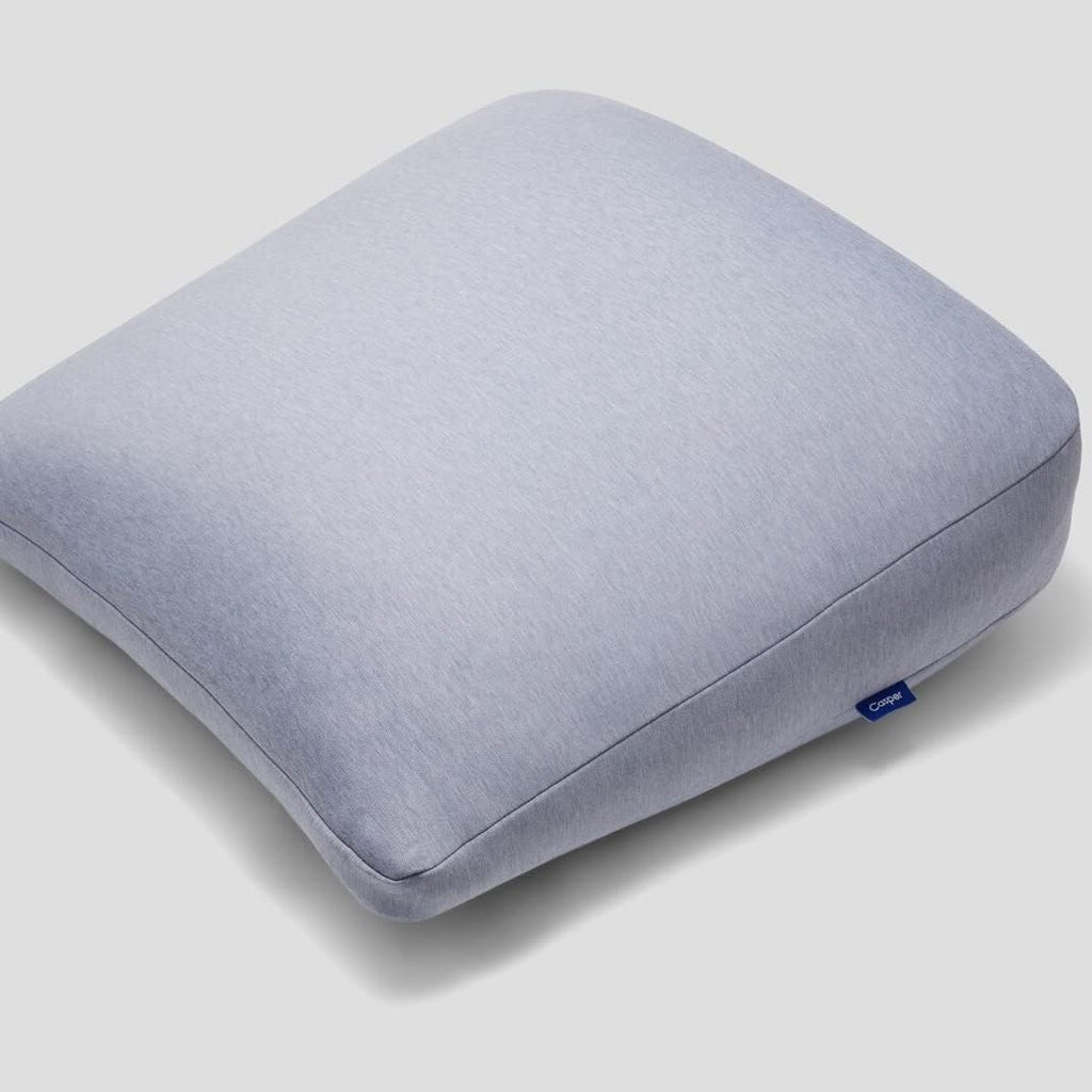Sleep Backrest Pillow, One Size, Gray & Sleep Essential Cooling Pillow, Standard, White