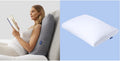Sleep Backrest Pillow, One Size, Gray & Sleep Essential Cooling Pillow, Standard, White