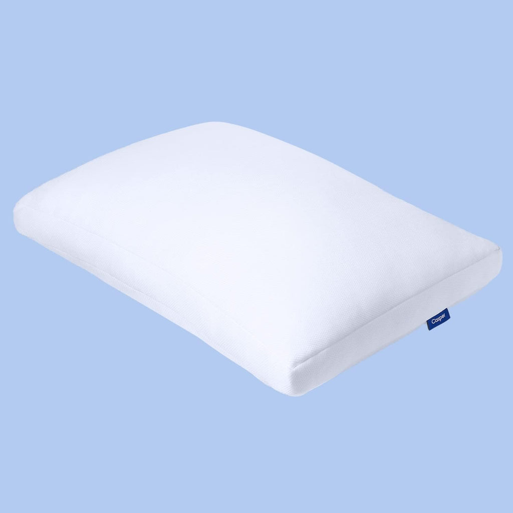 Sleep Backrest Pillow, One Size, Gray & Sleep Essential Cooling Pillow, Standard, White